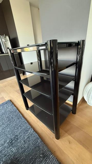 Soundstyle Hi-Fi-kast met zwarte structuur van glas/staal beschikbaar voor biedingen