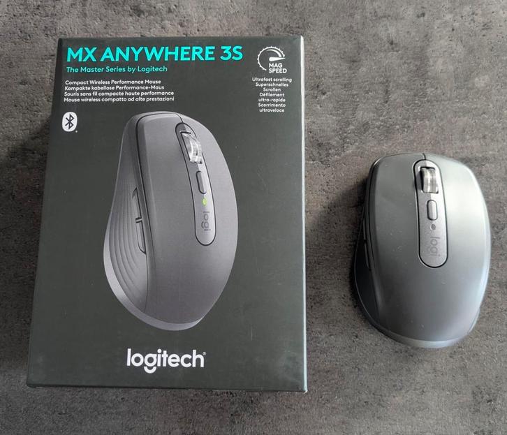 Logitech 910-006929 MX Anywhere 3S, Computers en Software, Muizen, Nieuw, Muis, Rechtshandig, Draadloos, Ophalen of Verzenden