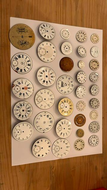 36 wijzerplaten oude zakhorloges beschikbaar voor biedingen