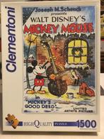Legpuzzel Micky Mouse van 1500 stukjes nieuwstaat, Hobby en Vrije tijd, 500 t/m 1500 stukjes, Legpuzzel, Zo goed als nieuw, Ophalen