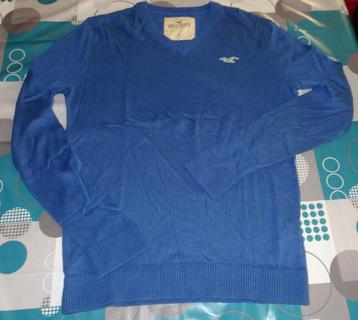 S small trui pull pullover Hollister dunne stof feller blauw beschikbaar voor biedingen