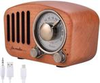 Handgemaakte draagbare Radio van walnoothout GRATIS LEVERING, -, Verzenden, -, Nieuw
