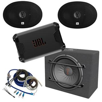 Complete JBL audio set Versterker Sub en Speakers beschikbaar voor biedingen