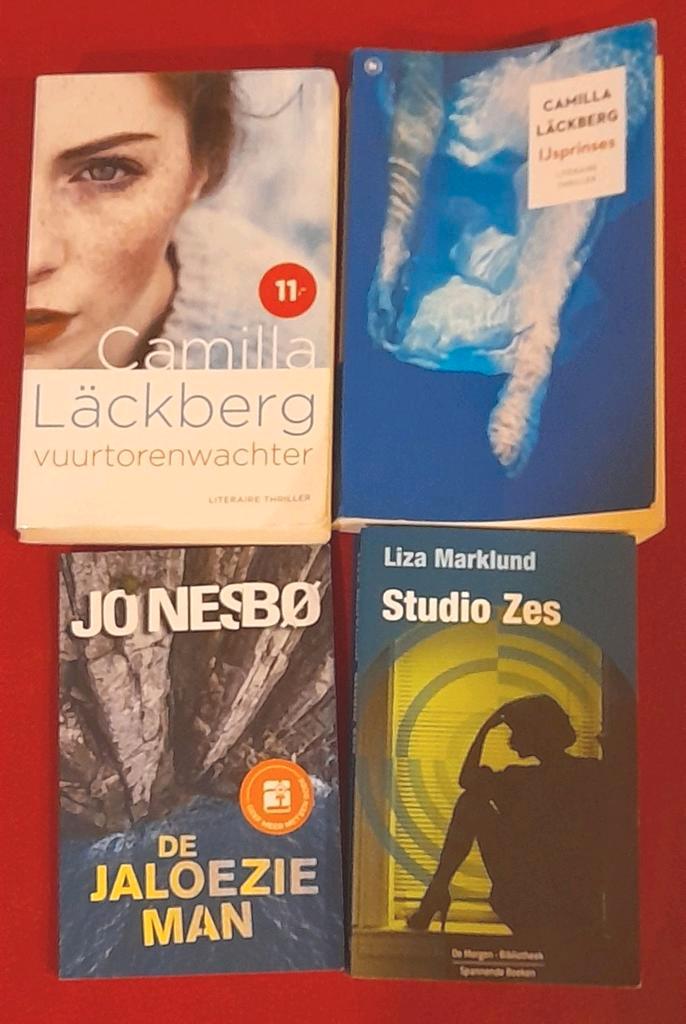 4 Scandinavische krimi boeken; marklund, läckberg & nesbø, Boeken, Thrillers, Zo goed als nieuw, Scandinavië, Ophalen of Verzenden