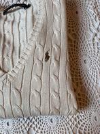 Ralph Lauren kabeltrui cotton - trui, unisex - wit crème (M), Kleding | Dames, Truien en Vesten, Ophalen of Verzenden, Zo goed als nieuw