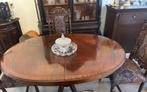 Antieke eettafel mahonie met stoelen, Antiek en Kunst, Ophalen