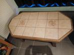 Retro salontafel met ingelegde tegels, Ophalen, Zo goed als nieuw