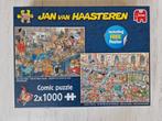 Puzzel Jan Van Haasteren 2x1000, Ophalen of Verzenden, 500 t/m 1500 stukjes, Legpuzzel, Zo goed als nieuw