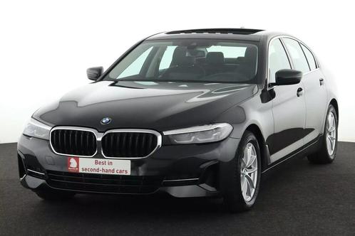 BMW 5 Serie 520 iA HYBRID + GPS + CARPLAY + LEDER + CAMERA +, Auto's, BMW, Bedrijf, Te koop, 5 Reeks, Hybride Elektrisch/Benzine