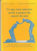 Ce que vous aimeriez savoir à propos du cancer du sein, Boeken, Wetenschap, Ophalen of Verzenden, Nieuw, Emile L. Gevenois, Geesteswetenschap
