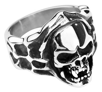 New Evil Skull roestvrijstalen L-ring beschikbaar voor biedingen