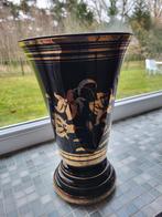 Zwarte vaas booms glas, Antiek en Kunst, Ophalen