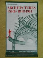 „Architectures, Paris 1848-1914" - Originele poster uit 1977, Ophalen of Verzenden, A1 t/m A3, Overige onderwerpen, Rechthoekig Staand