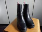 Bottines cuir, Kleding | Dames, Schoenen, Ophalen, Zwart, Lage of Enkellaarzen, Zo goed als nieuw