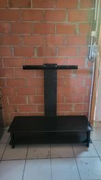 Tv meubel om tv aan te hangen in zwart glas, Huis en Inrichting, Ophalen, Gebruikt, 150 tot 200 cm, Glas