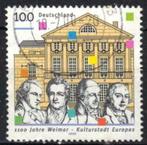 Duitsland 1999 - Yvert 1860 - 1100 Jaar Weimar (ST), Postzegels en Munten, Verzenden, Gestempeld