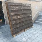 Te koop 10 hardhouten omheiningen (1,80m x 1,80m), Tuin en Terras, Schuttingen, Ophalen, Minder dan 3 meter, Hout, 1 tot 2 meter