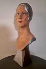Art deco mode - winkel buste / mannequin in plaaster, Antiek en Kunst, Ophalen