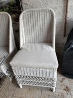 Rieten tuin of veranda stoelen 4, Tuin en Terras, Tuinstoelen, Ophalen, Zo goed als nieuw