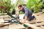 Bosch PCM 8 S Afkortzaag te huur aan 10 euro per dag, Ophalen of Verzenden, Gebruikt, Afkortzaag