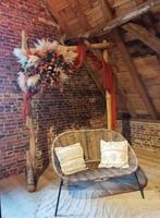 Backdrop met doek en pampaswolk met zijdebloemen, Ophalen, Zo goed als nieuw, Overige typen