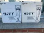 Nieuw 12 Vedett glazen op voet 33cl, Ophalen of Verzenden, Nieuw, Bierglas