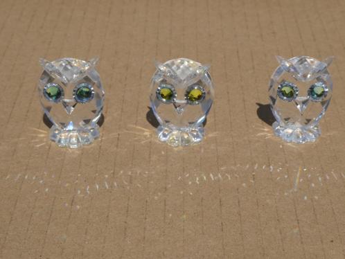 Swarovski uiltjes uil kristal Svarovski, Verzamelen, Swarovski, Zo goed als nieuw, Figuurtje, Ophalen of Verzenden