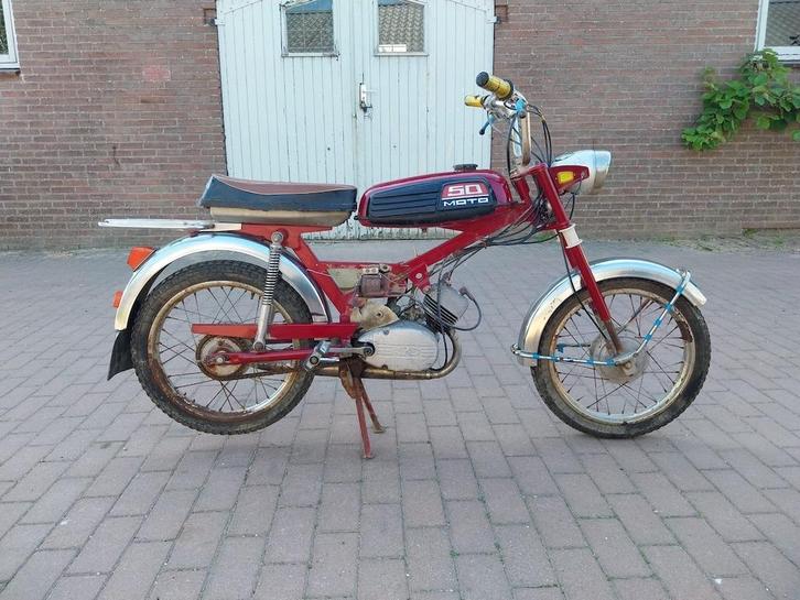Verkhovyna Verchovina 6 oldtimer brommer bromfiets 49cc 1976, Fietsen en Brommers, Brommers | Overige merken, Gebruikt, Klasse B (45 km/u)