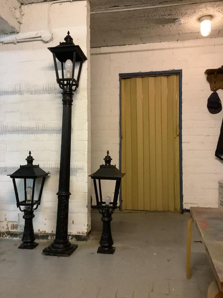 Tuinverlichting, Tuin en Terras, Buitenverlichting, Gebruikt, Staande lamp, IJzer, 250 watt of meer, Netvoeding, Waterbestendig