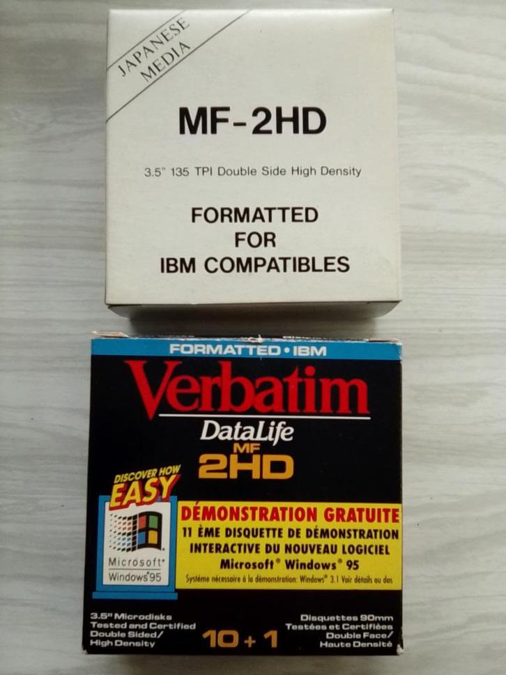 Disquette Verbatim Formatted IBM Data life HD, Computers en Software, Beschrijfbare discs, Overige typen, Ophalen of Verzenden