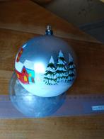 2 kerstballen 10cm diam kerstboom kersthuis +NIEUW+, Ophalen of Verzenden, Nieuw