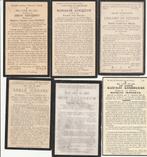 6 B P 1907 - 1942, Verzamelen, Bidprentjes en Rouwkaarten, Ophalen of Verzenden, Bidprentje