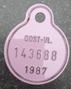 Fietsnummerplaat Oost-Vlaanderen 1987 – nieuw Nr 143688, Verzenden, Nieuw