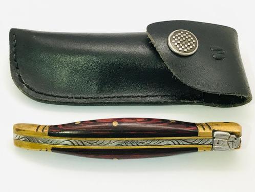 Vintage Laguiole LAME Forgée Horne France Pocket knife USED(, Caravanes & Camping, Outils de camping, Utilisé, Enlèvement ou Envoi