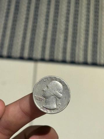 Amerikaanse 1966 Washington Quarter Dollar  beschikbaar voor biedingen