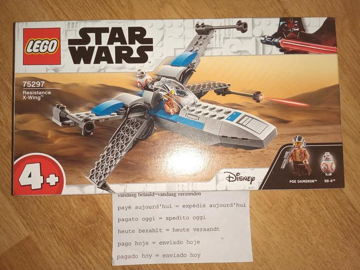 1x Lego Star wars 75297 Resistance X-Wing, Verzamelen, Star Wars, Nieuw, Overige typen, Verzenden
