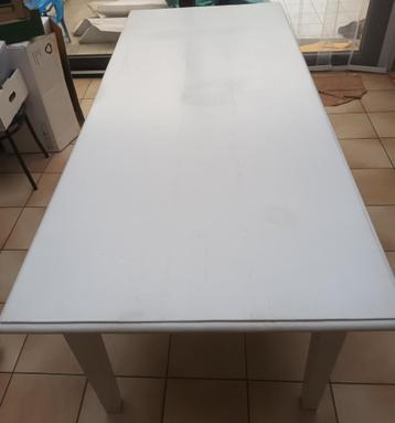 WITTE TAFEL -  AFMETING 2 METER OP 90 CM GRATIS beschikbaar voor biedingen