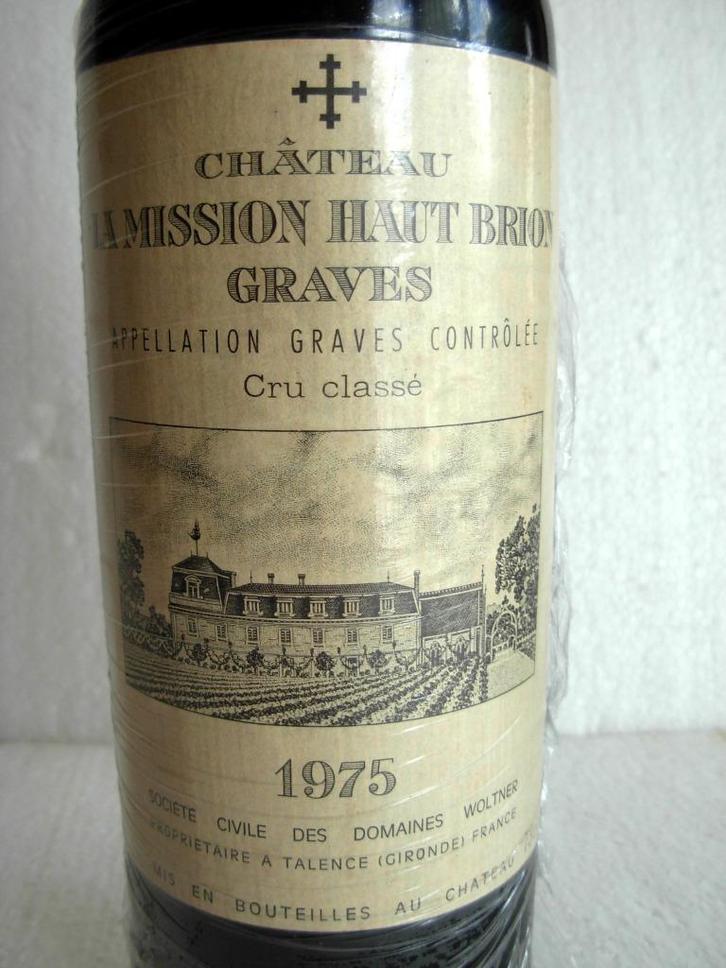 CHATEAU LA MISSION HAUT-BRION 1975 - PESSAC LEOGNAN - GCC, Verzamelen, Wijnen, Nieuw, Rode wijn, Frankrijk, Vol, Ophalen of Verzenden