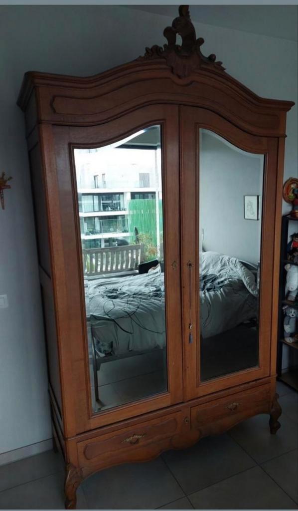 Louis xv Rococo 19 de eeuw massief eiken slaapkamer, Antiek en Kunst, Antiek | Meubels | Kasten, Ophalen