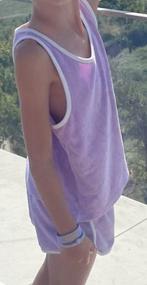 Paarse sponsen top en short van Zara maat 152, Meisje, Ophalen of Verzenden, Zo goed als nieuw, Zara