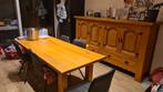 Massief eiken eetkamer, Huis en Inrichting, Ophalen, Gebruikt