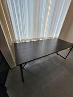 Table en bois noire 200cmx85cm, Comme neuf, Enlèvement ou Envoi
