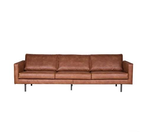 Be pure home 3-zit cognac, Huis en Inrichting, Zetels | Zetels, Zo goed als nieuw, Rechte bank, Driepersoons, 250 tot 300 cm, 75 tot 100 cm