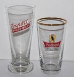 Piedboeuf / Lot van 8 oude glazen, Verzamelen, Biermerken, Verzenden, Zo goed als nieuw, Glas of Glazen, Overige merken