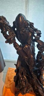 Belle grande statue chinoise ancienne sculptée 1920 haut 95, Enlèvement ou Envoi