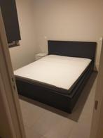 MALM bed, hoog, zwartbruin, 160x200 cm, 160 cm, Gebruikt, Bruin, Hout