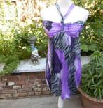 (3) -robe femme t.38 mauve et noire, Maat 38/40 (M), Paars, Ophalen of Verzenden, Zo goed als nieuw