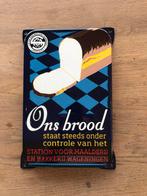Ons Brood emaille reclamebord, Ophalen of Verzenden, Zo goed als nieuw, Reclamebord