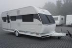 Nieuwe 4pers.Hobby met ronde zithoek, 2x1p bed, Caravans en Kamperen, Caravans, Rondzit, Hobby, Koelkast, Bedrijf