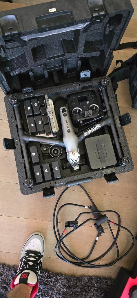 DJI Inspire 2 - Prores - CineSSD - Flight Case - ZenMuse x5s, Audio, Tv en Foto, Drones, Gebruikt, Drone met camera, Ophalen